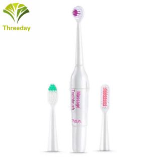 Cepillo de dientes eléctrico con 3 cabezales de cepillo de dientes/higiene bucal/productos de salud (4)