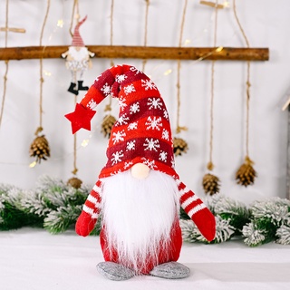 gnome de navidad muñeca de felpa sin cara muñeca fiesta accesorios con capucha muñeca hogar gnomos de navidad decoración para el hogar (2)