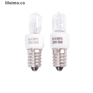 lileimo e14 - lámpara halógena segura resistente a altas temperaturas para horno, bombilla de microondas.