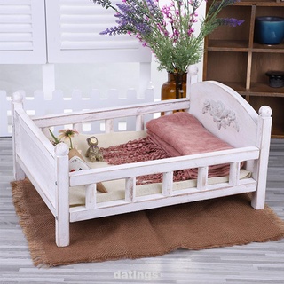 lindo desmontable encantadora infancia posando bebé fotografía cama de madera