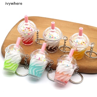 ivywhere helado café llavero simulación caramelo lindo boba burbuja bebida niños keych co (1)