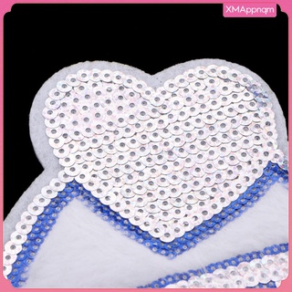 love heart bordado lentejuelas parche ropa apliques costura diy