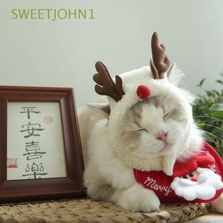Sweetjohn1 toalla De decoración Para Saliva De perros pequeños/medianos Grandes/gatos/Traje De navidad/sombrero De santa claus (1)