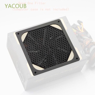 yacoub con marco negro 120x120mm caso cubierta ventilador filtro de polvo imán magnético a prueba de polvo ordenador malla pc enfriador