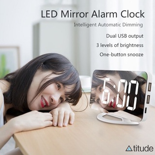 Ts-8201 reloj Despertador Digital con pantalla LED y alarma automática De escritorio