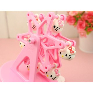 Hello Kitty Ferris Wheel Clockwork caja de música cumpleaños juguetes niños decoración del hogar (3)