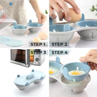 creativo microondas al vapor caja de huevos fabricante de huevos escalfados vaporizador herramientas de cocina (9)