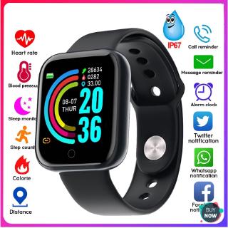 Reloj inteligente y68 de alta calidad/monitor de ritmo cardiaco presión arterial/pulsera deportiva para apple ios android