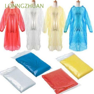 LONNGZHUAN 1/5PCS Unisex impermeable Camping emergencia desechable Poncho traje protector impermeable hogar al aire libre senderismo ropa de lluvia (1)