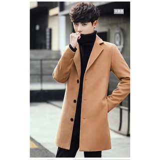Abrigo de lana largo delgado para hombre abrigo de invierno más talla S-5XL (6)