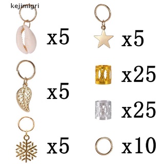 [kejimigri] 80 piezas decoraciones colgantes dreadlocks cuentas de metal puños anillos de pelo clips [kejimigri]