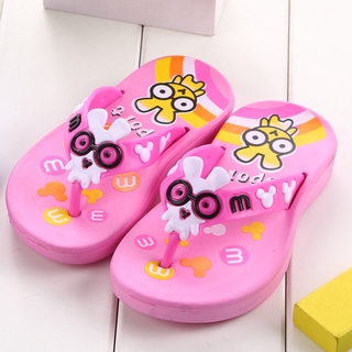 Bk007 niños niñas niños zapatillas de dibujos animados lindo bebé chanclas sandalias (3)