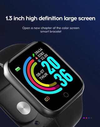 (en stock) Y68 Smartwatch à Prova d'água Usb Esportivo/reloj inteligente Com Monitor De frequência cardíaca 4.8 (D20) (2)