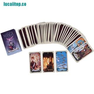 LUCAP 78pcs Tarot Cards Mystical Manga Tarot Cards Party Tarot Deck Supplies English (7)