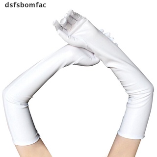 *dsfsbomfac* Sexy Women Shiny Long Gloves Leather Latex Clubwear Party Opera Costume hot sell