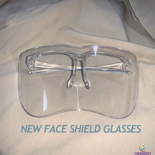 【Ready Stock】Ultra HD Anti-fog Oversized Exaggerated Visor Wrap Shield Acrylic Large Mirror Half Face Shield Guard Protector tomargotr