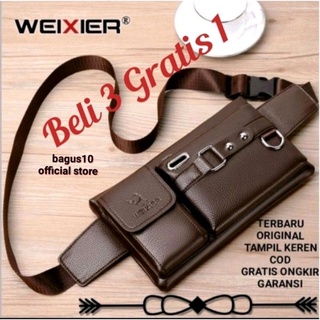 Weixier 8117 Nice10 - bolso de cuero sintético impermeable para hombre (1)