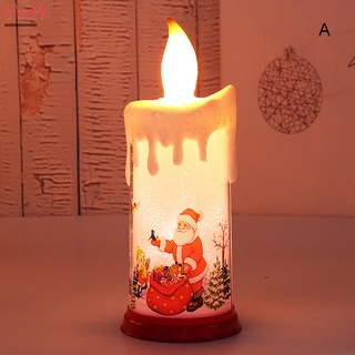 mini vela en forma de linterna led elementos de navidad patrón de batería de navidad vestir accesorios adornos de escritorio