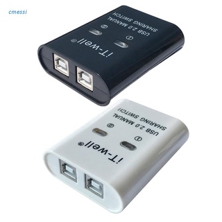 cmessi Dispositivo De Intercambio De Impresión Manual Sin Unidad USB Dos Ordenadores Compartir 1 2 En 1 Salida