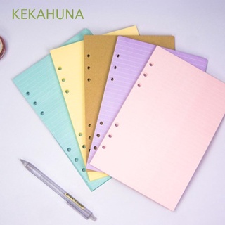KEKAHUNA Purple Notebook Paper Agenda Binder Inside Page Paper Refill Monthly Weekly Daily Planner 40 Sheets School Supplies A5 A6 Loose Leaf Paper Refill