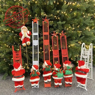 Juguete De navidad para niños decoración De navidad escalera santa claus eléctrico F6I3