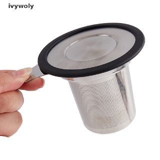 Ivywoly Stainless Steel Tea Strainer Reusable Tea Leaf Spice Tea Filter With Handle CO