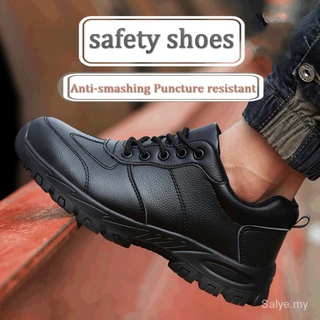 Los hombres al aire libre botas impermeables y antideslizantes zapatos de seguridad masculino Anti-golpe de acero dedo del pie botas de trabajo más Size36-45 vjKF (1)