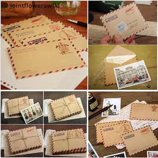 nuevo stock nuevo 10 hojas mini sobre postal carta estacionaria papel de almacenamiento vintage caliente