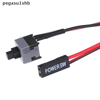 pegasu1shb 5pcs pc computadora placa base interruptor de cable de alimentación encendido/apagado/reset reemplazo caliente