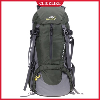 (clicklike) 50l escalada al aire libre mochila de viaje deporte camping senderismo mochila bolsa
