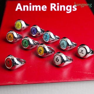 Anillo De Anime japonés hangpeng Akatsuki/Leque/cejas/anillo multicolor