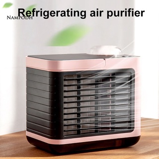 Dq 360ml hogar oficina USB aire acondicionado ventilador de refrigeración humidificador purificador enfriador