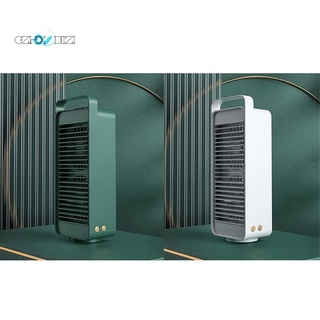 usb doble hoja giratoria ventilador usb recargable ventilador portátil ventilador de enfriamiento de escritorio enfriador de aire para oficina viajes, verde