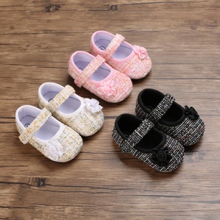 WALKERS Bebé recién nacido niña princesa zapatos bebé suela suave primeros caminantes Mary Jane pisos con lindo niño calzado 0-18M