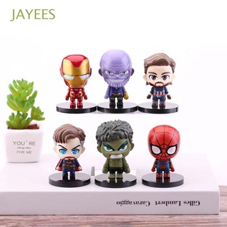 Jayees Spiderman Iron Man muñeca juguetes vengadores miniaturas figuras de juguete vengadores figuras de acción figura modelo
