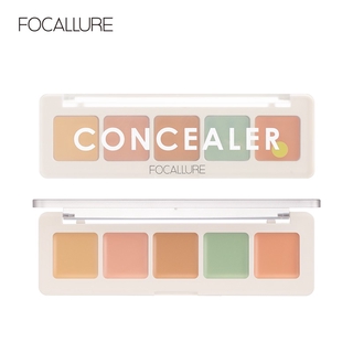 Natural and long-lasting five-color concealer, even skin tone, cover dark circles, acne marks and redness