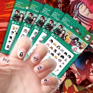 Calcomanía De uñas De Anime September3 Para manicura Kamado Tanjirou autoadhesivo Demon Slayer Kimetsu No Yaiba