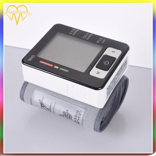 [Mall] Banda de muñeca LCD Digital automática medidor de presión arterial Monitor de frecuencia cardíaca (8)