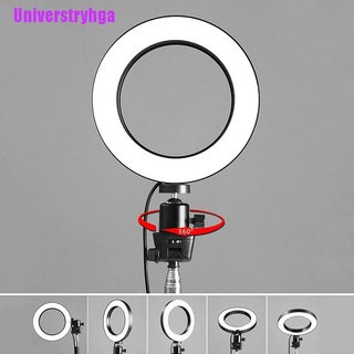 [universtryhga] 6" led anillo de luz regulable usb 5500k relleno de la lámpara de fotografía teléfono vídeo en vivo (5)