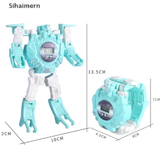 [sihaimern] reloj electrónico de muñeca robot creativo para niños de dibujos animados divertido juguete regalo. (8)