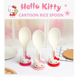 hello kitty - pala antiadherente para arroz, cuchara de arroz, soporte para herramientas de cocina