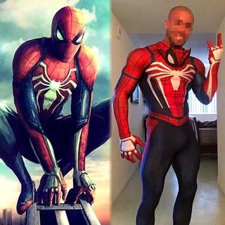 insomniac spiderman cosplay disfraz de impresión 3d adultos niños spidey zentai traje