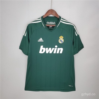 ❤real madrid 2012 - 2013 retro tercera camiseta de fútbol verde de visitante ronaldo oYjc