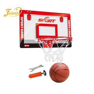 Transparente colgante de pared interior Mini tablero de baloncesto niños juego de baloncesto fácil de colgar pequeña cesta para niños rojo