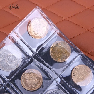 Noel * 120 Monedas De Almacenamiento De Centavos Bolsillos De Dinero Álbum De Libros De Recogida De Titulares De Billetes Colección