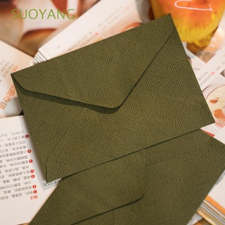 Suoyang sobres De Papel con Textura De cáñamo retro Para invitación De fiesta De negocios/sobres/multicolores (1)