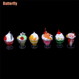 Butterfly(@) 1:6 casa de muñecas soldado miniatura BJD props Siwan Fruit helado Jelly