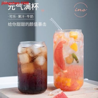 Coca-cola taza de vidrio taza creativa red ins viento bebida fría jugo taza resistente al calor a prueba de explosiones taza de agua montaje Fuji taza