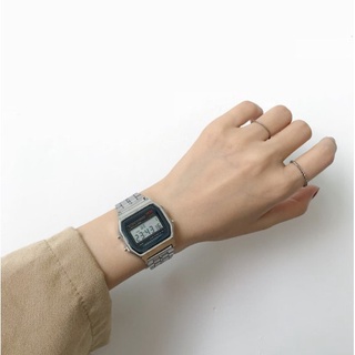 Reloj de cuarzo Cásio con pulsera Digital dorada y LED impermeable 9.9 en Alta (8)