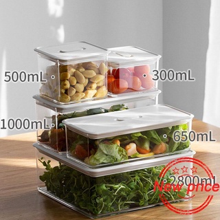 refrigerador caja de almacenamiento transparente de alimentos caja de almacenamiento seco transparente mantener congelador p0o3